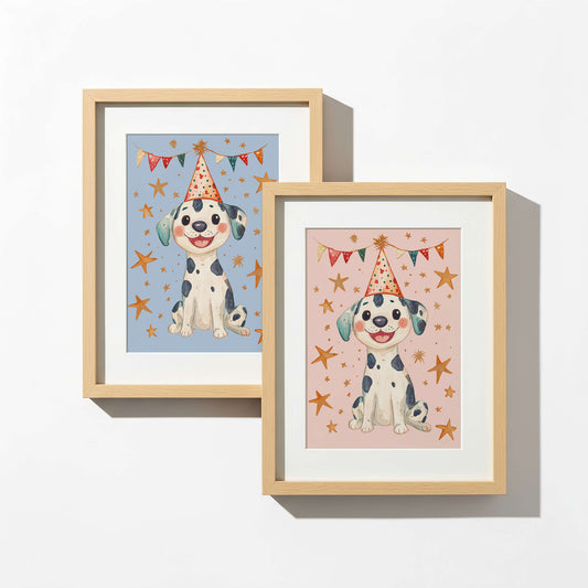 Dalmatian Puppy Wall Art Print | Unframed