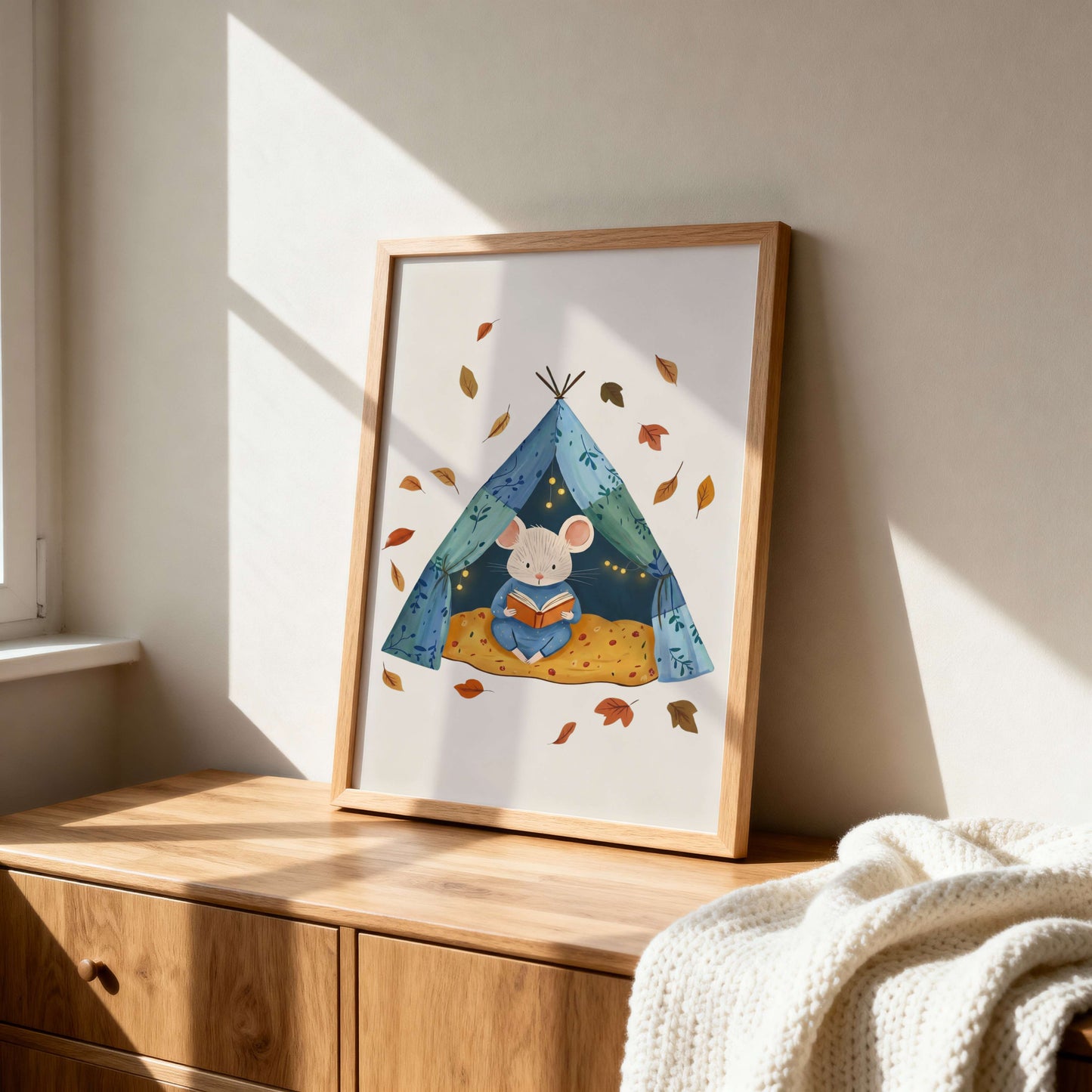 Reading Mouse Print | Unframed