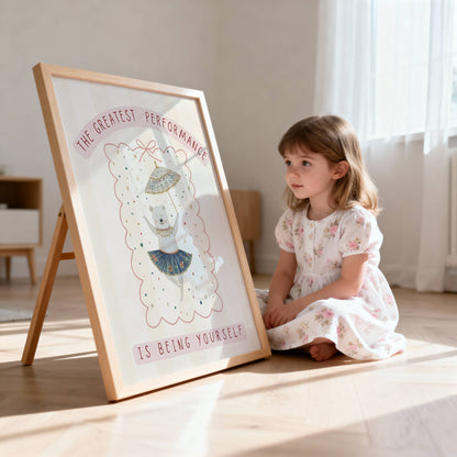 Circus Bear Words To Grow | Unframed