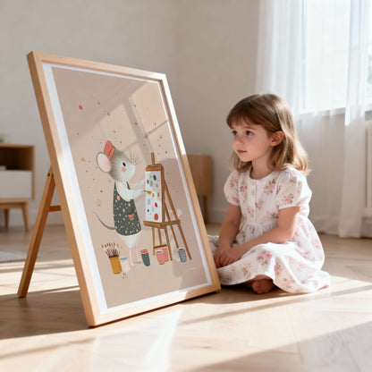 Painting Mouse Print | Unframed