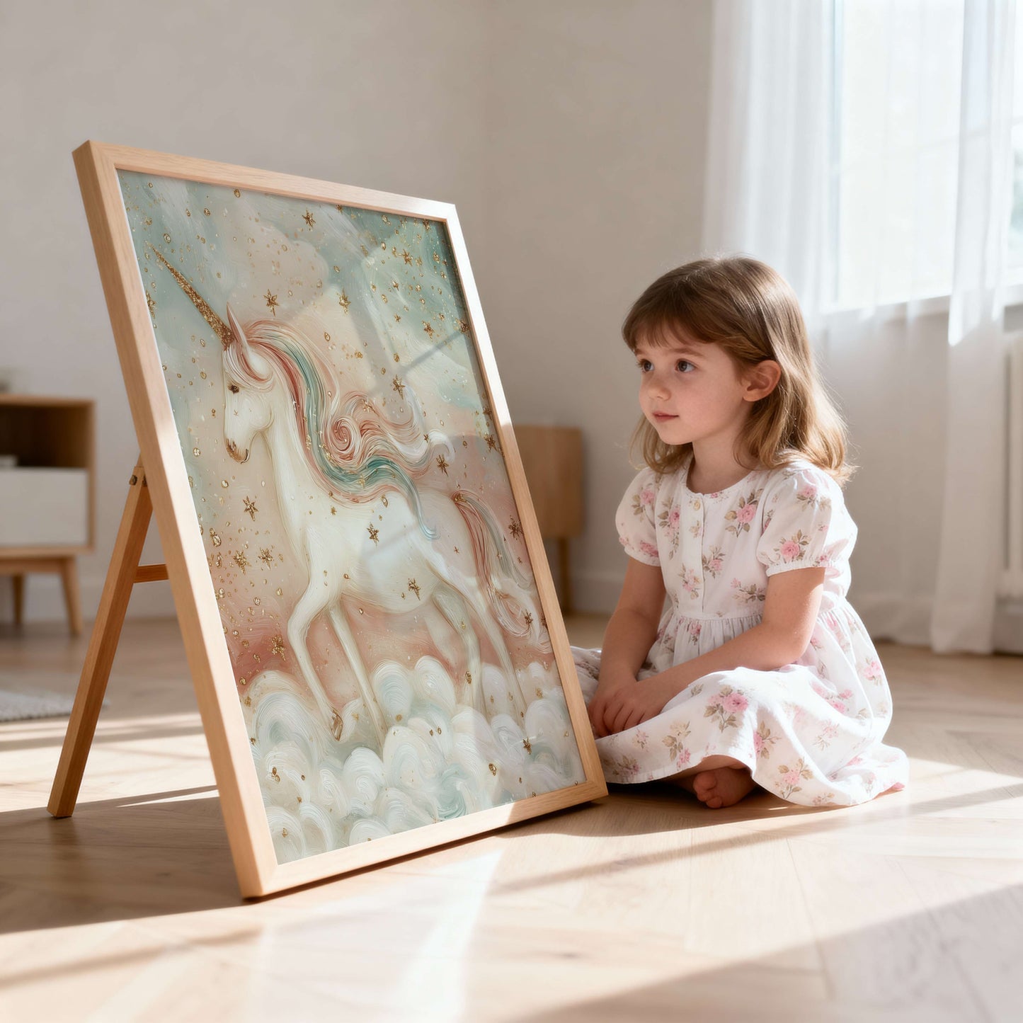 Dreamy Unicorn Print | Unframed