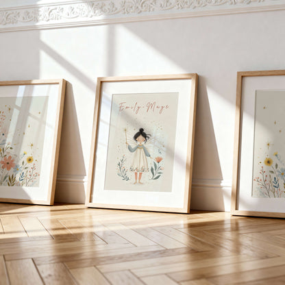 Personalised Woodland Fairy Print | Unframed Single