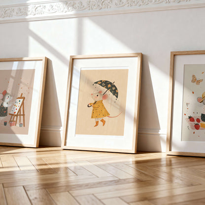 Picnic Mouse Print | Unframed