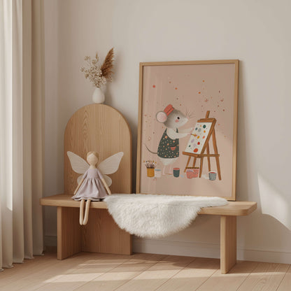 Painting Mouse Print | Unframed