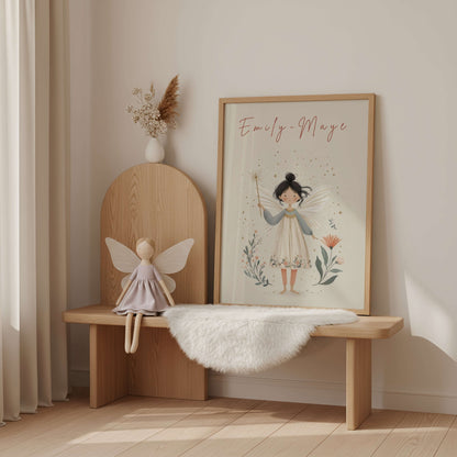 Personalised Woodland Fairy Print | Unframed Single