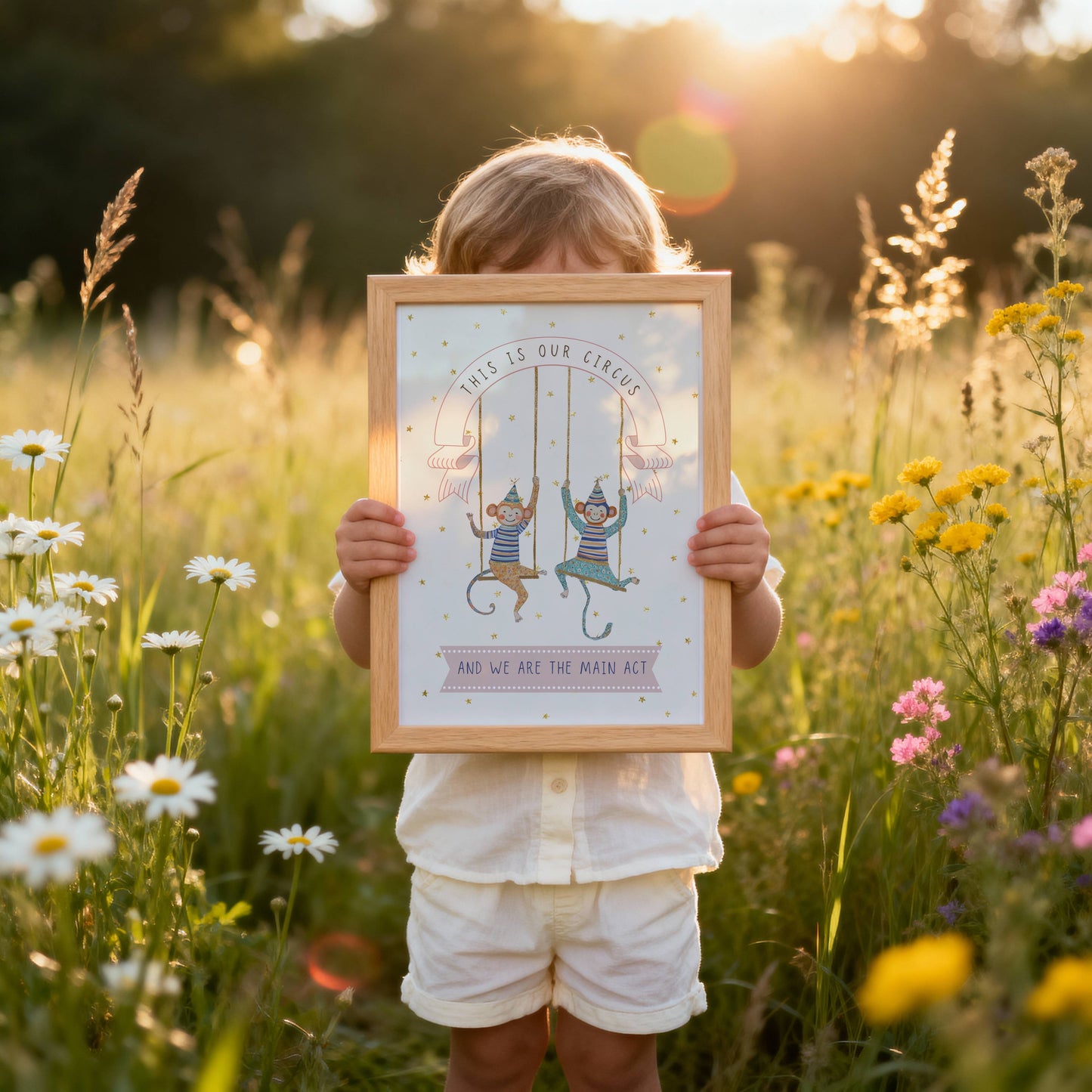 Circus Monkeys Words To Grow | Unframed