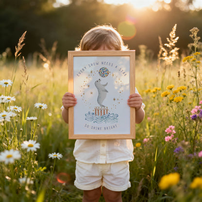 Circus Seal Words To Grow | Unframed