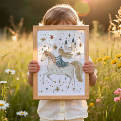 Princess And The Horse | Unframed