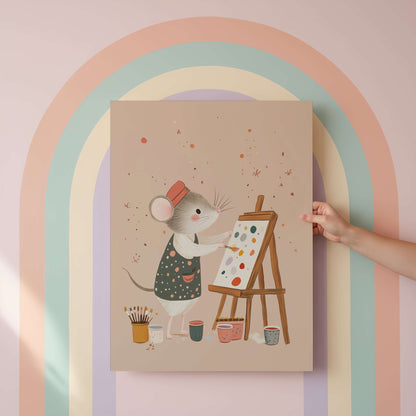 Painting Mouse Print | Unframed