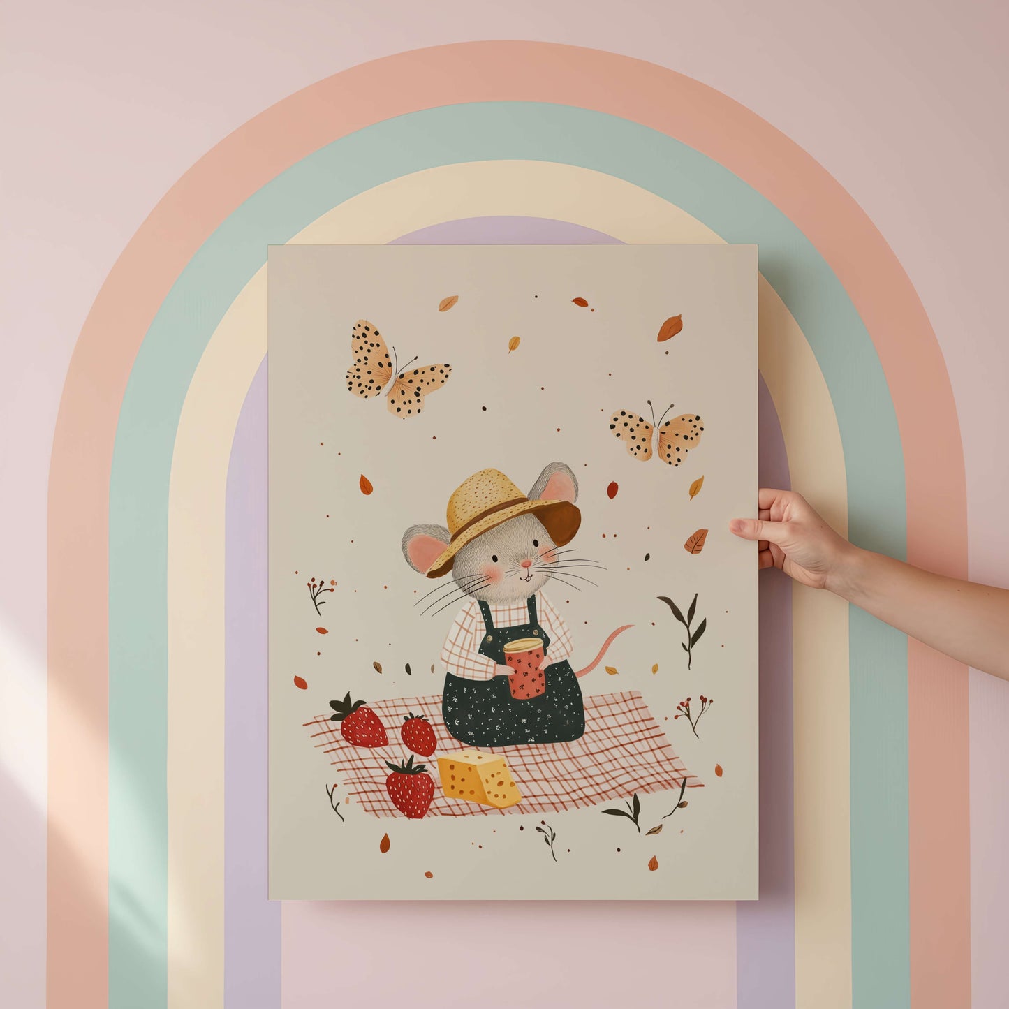 Picnic Mouse Print | Unframed