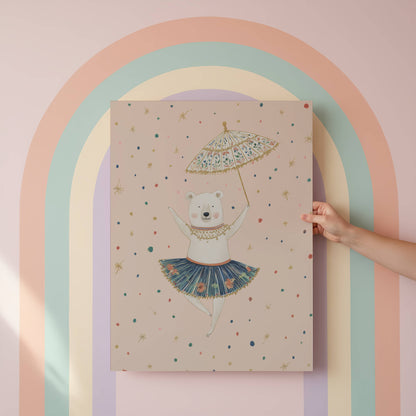 Pink Circus nursery wall art — single framed print, coordinating gallery wall print for nursery