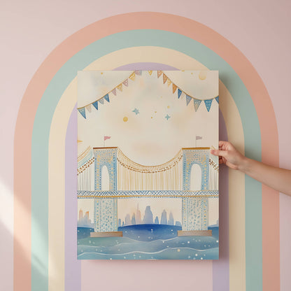Brooklyn Bridge Wall Art Print | Unframed