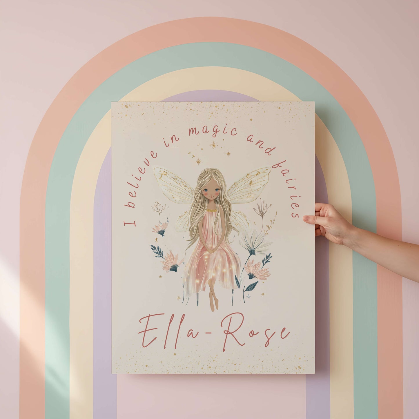 Personalised Fairy Quote Wall Art | Unframed