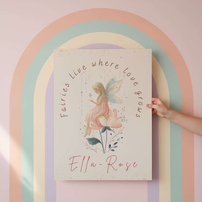 Personalised Fairy Quote Wall Art Print | Unframed