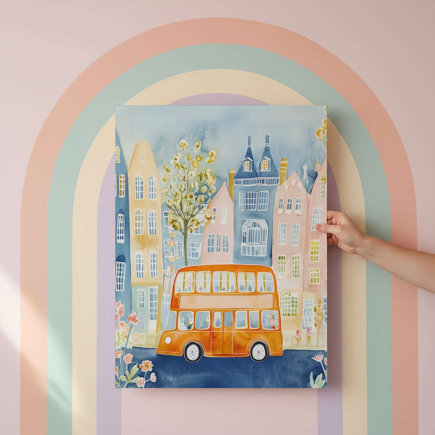 London Red Bus Wall Art Print | Unframed