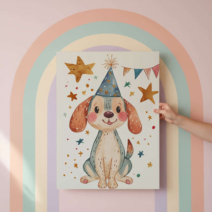 Beagle Puppy Wall Art Print | Unframed