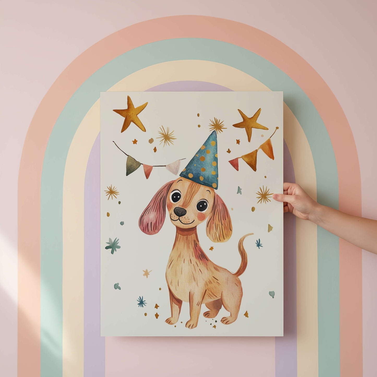 Spaniel Puppy Wall Art Print | Unframed
