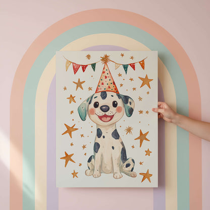 Dalmatian Puppy Wall Art Print | Unframed