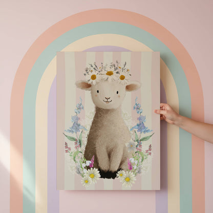 Spring Lamb Wall Art Print | Unframed
