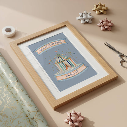 Personalised Circus Print | Unframed