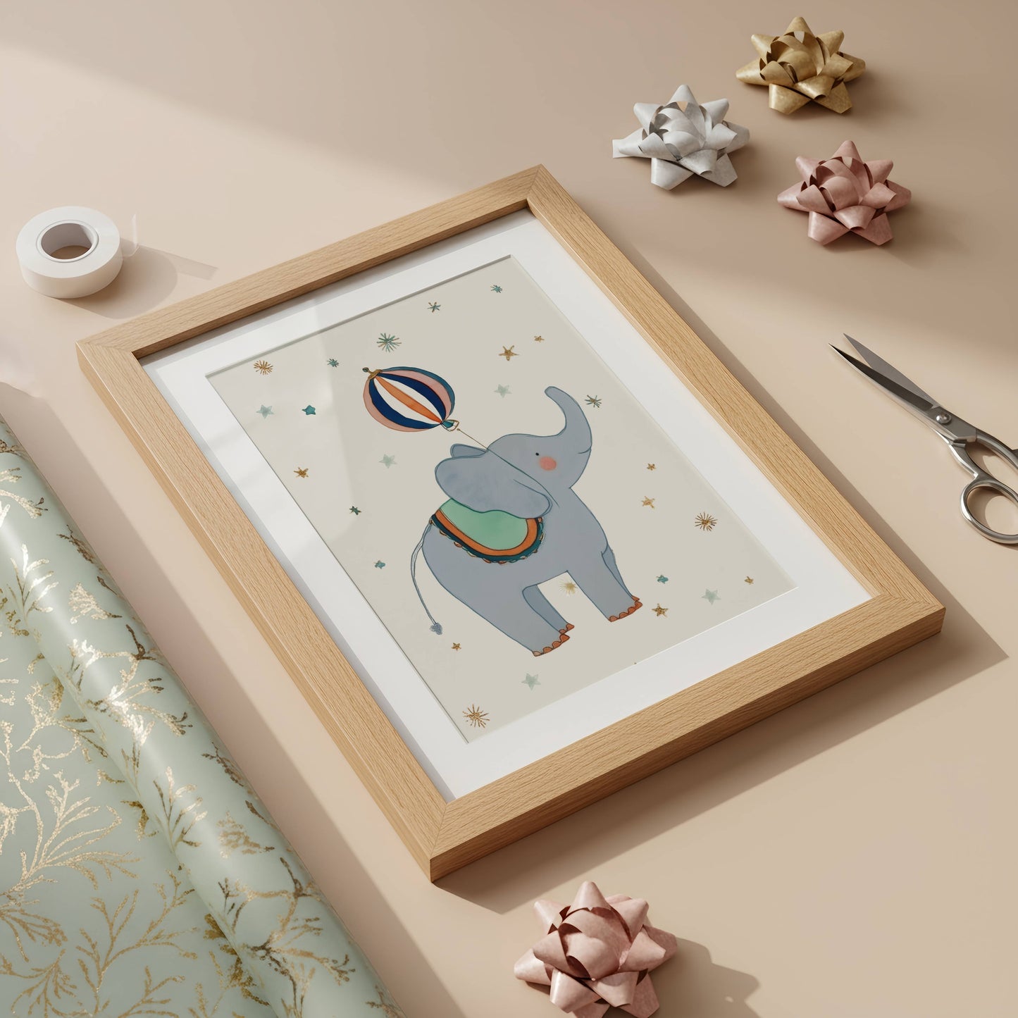 The Circus Elephant | Unframed