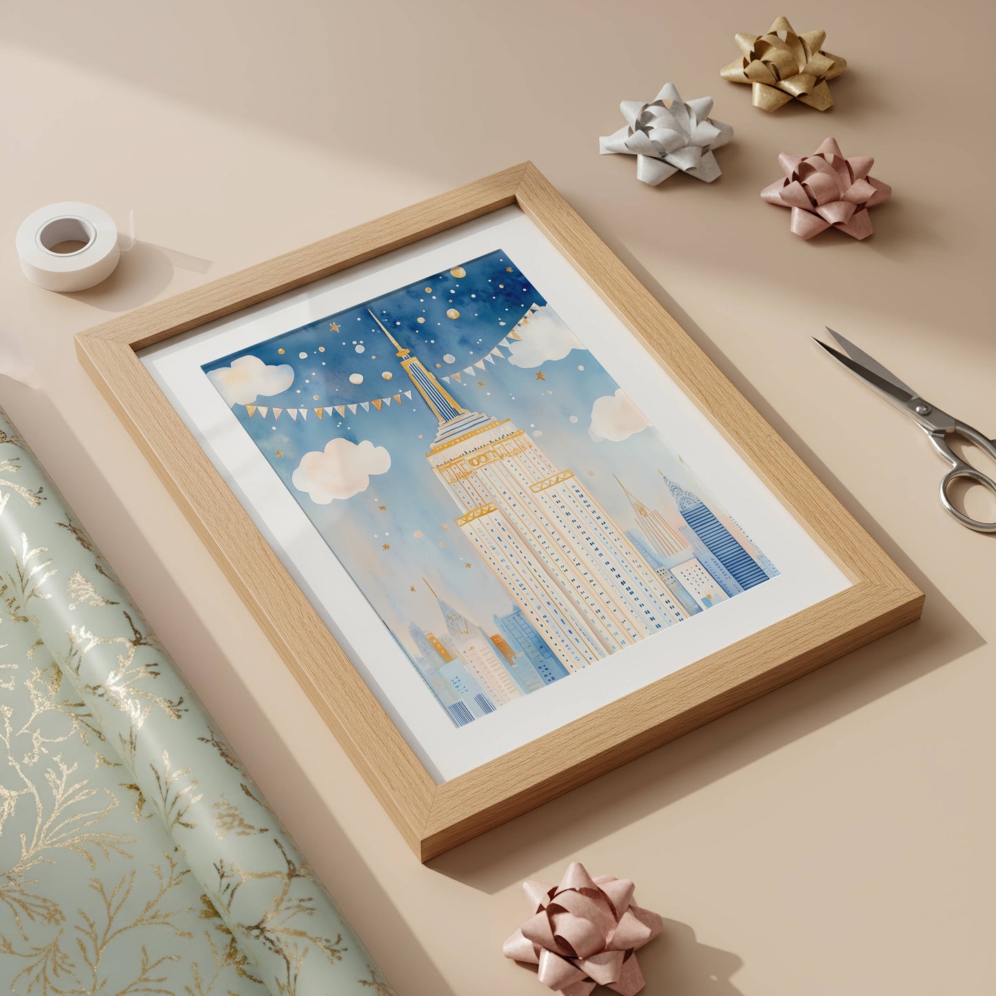 Empire State Building Wall Art Print | Unframed