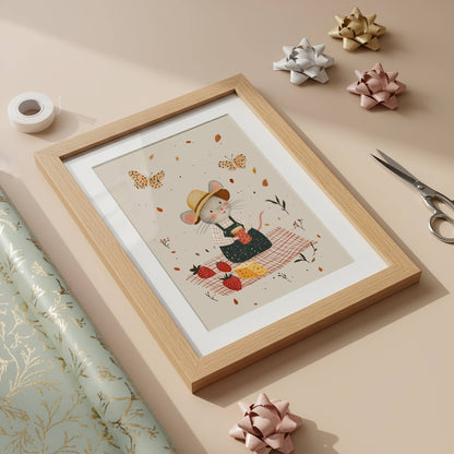 Picnic Mouse Print | Unframed