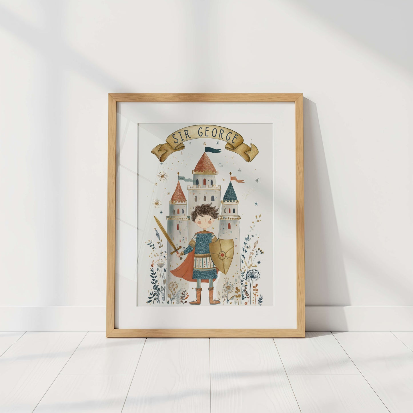 Personalised Knight Print | Unframed