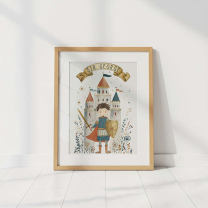 Personalised Knight Print | Unframed