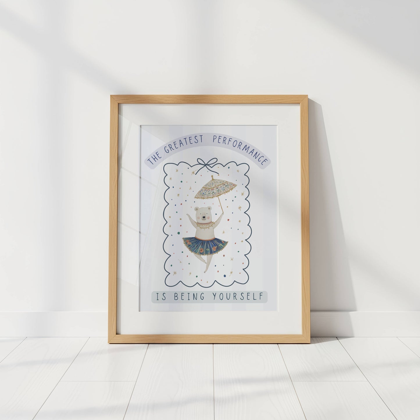 Circus Bear Words To Grow | Unframed