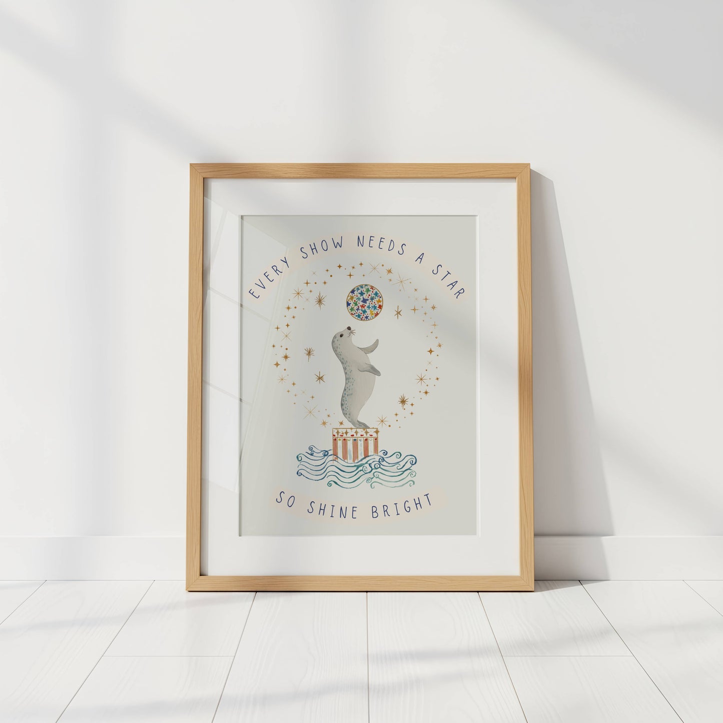 Circus Seal Words To Grow | Unframed