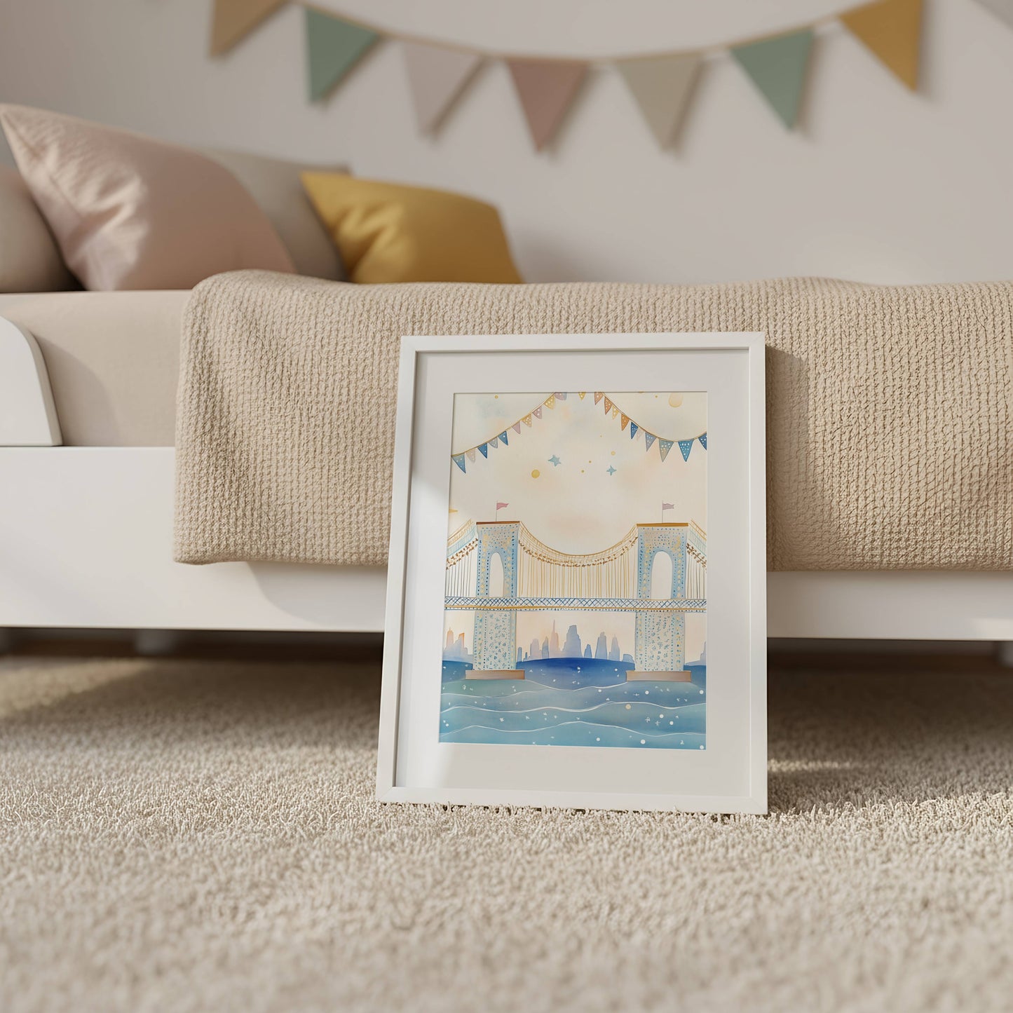Brooklyn Bridge Wall Art Print | Unframed
