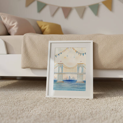 Brooklyn Bridge Wall Art Print | Unframed