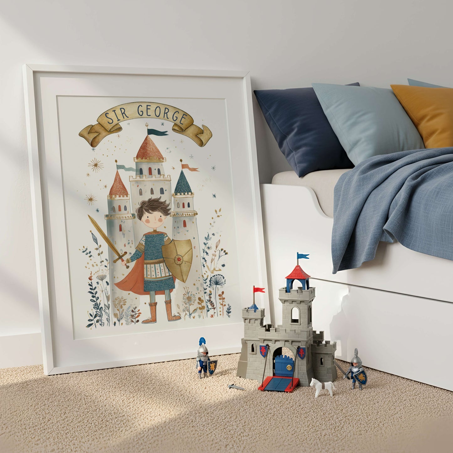 Personalised Knight Print | Unframed