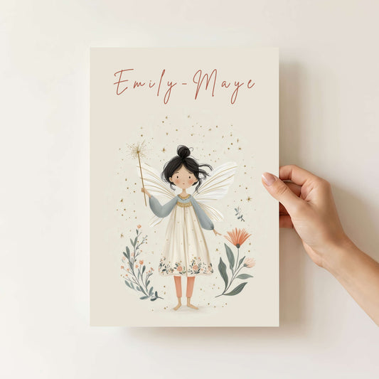 Personalised Woodland Fairy Print | Unframed Single
