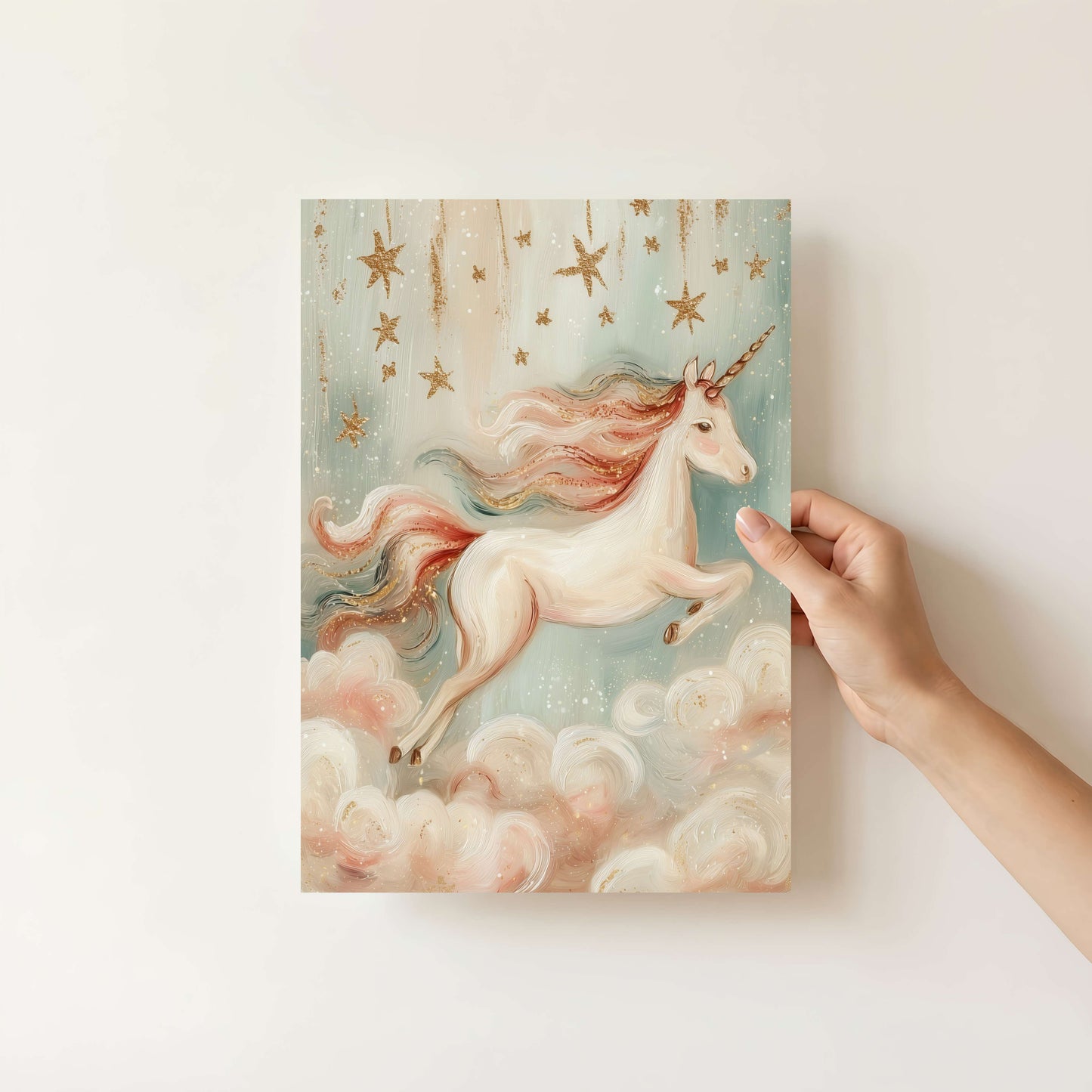 Pastel Unicorn Wall Art Set of 3 Prints | Unframed