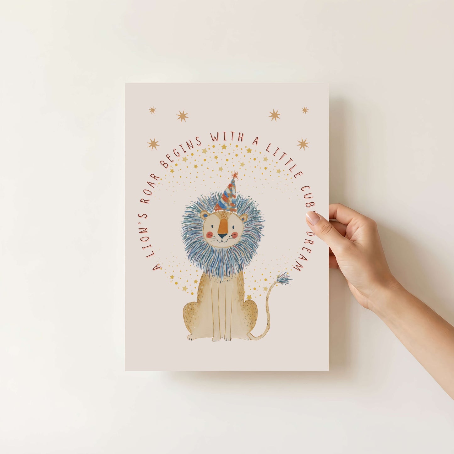 Personalised Pink Circus Wall Art Set of 3 | Unframed