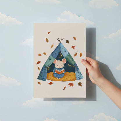 Reading Mouse Print | Unframed