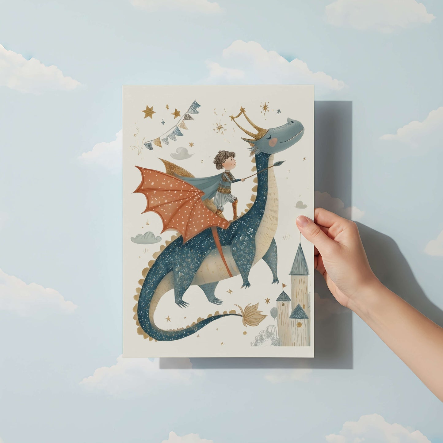 Dragon and Knight Adventure | Unframed
