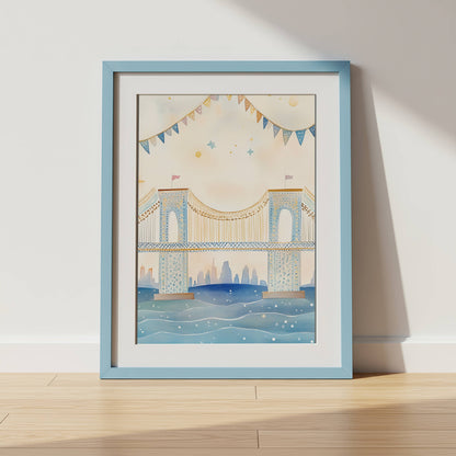 Brooklyn Bridge Wall Art Print | Unframed