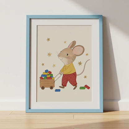 Brick Mouse Print | Unframed
