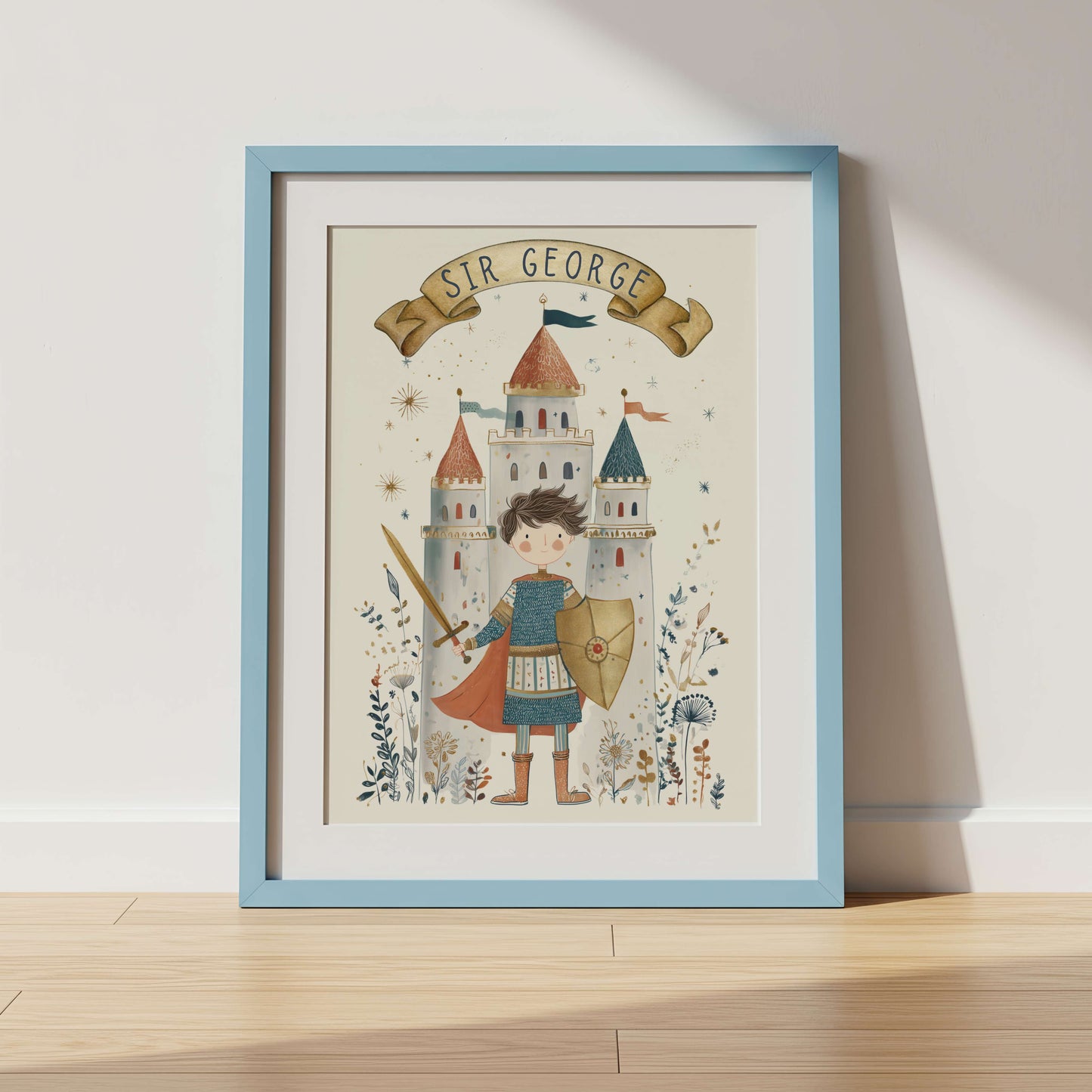 Personalised Knight Print | Unframed