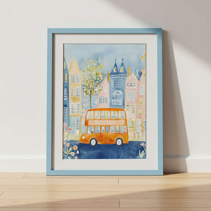 London Red Bus Wall Art Print | Unframed