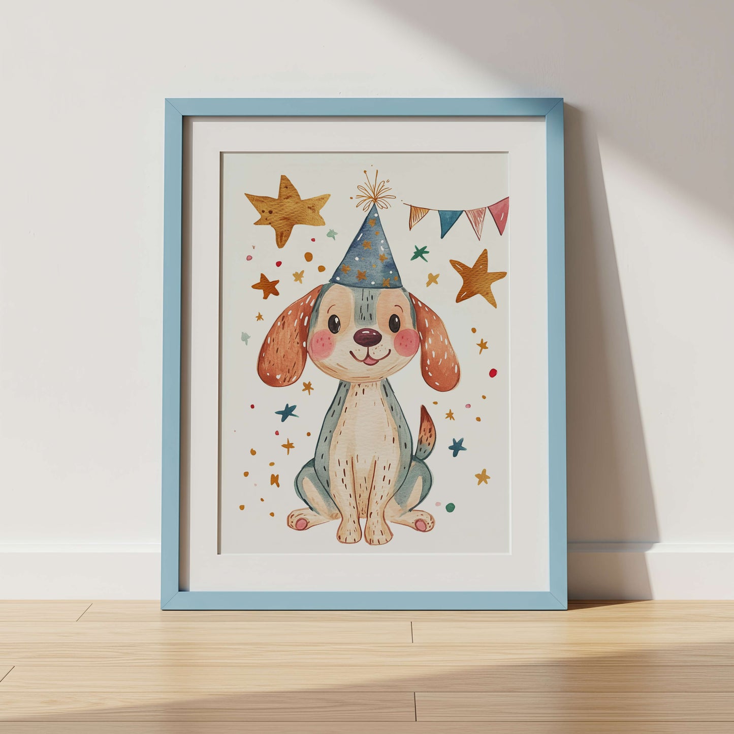 Beagle Puppy Wall Art Print | Unframed