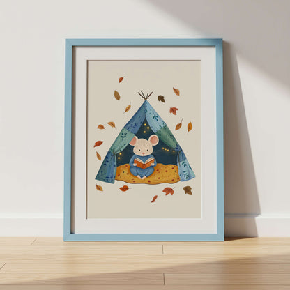 Reading Mouse Print | Unframed