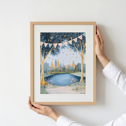 Central Park Wall Art Print | Unframed