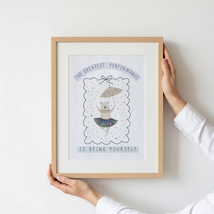 Circus Bear Words To Grow | Unframed