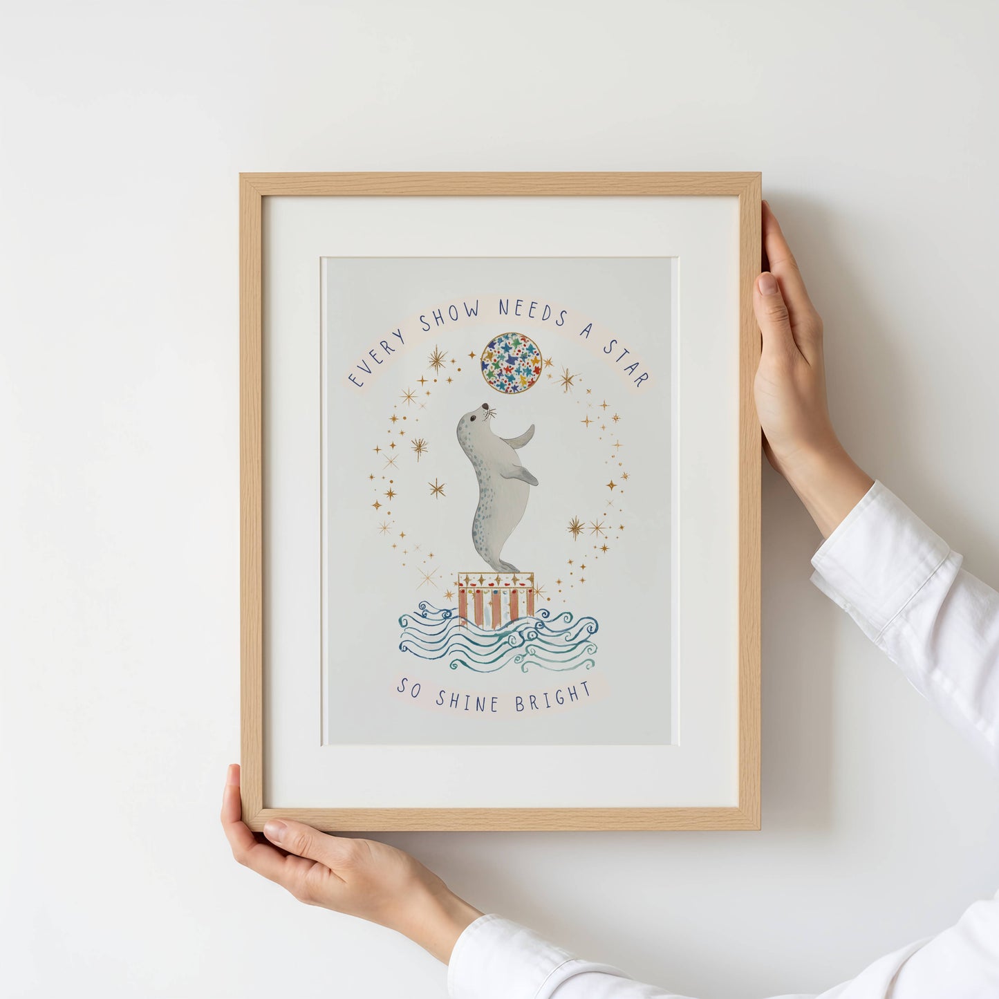 Circus Seal Words To Grow | Unframed