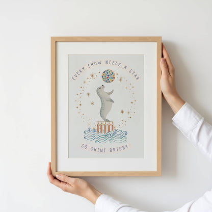 Circus Seal Words To Grow | Unframed