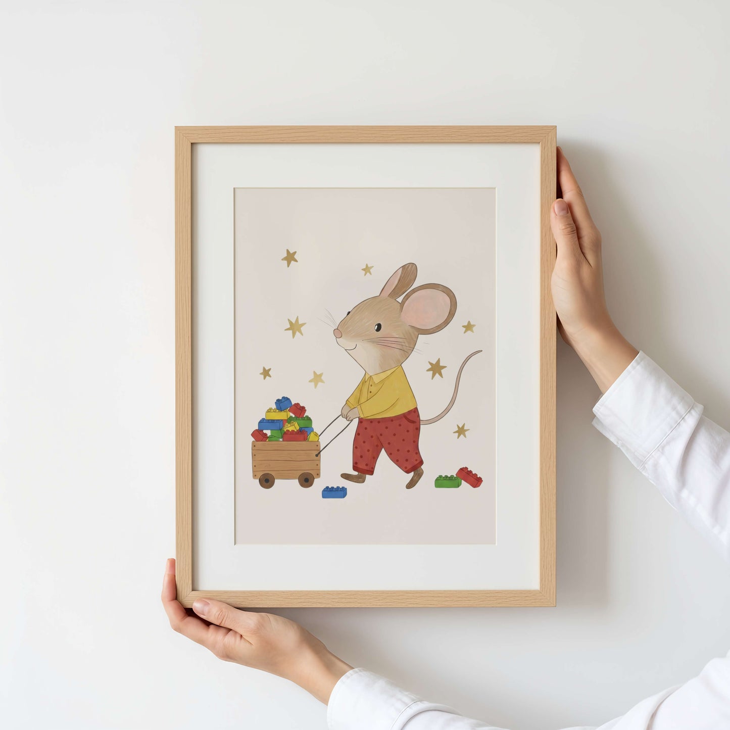 Brick Mouse Print | Unframed